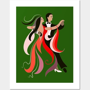 Elegant Dancers Posters and Art